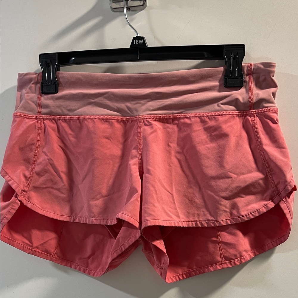 Lululemon Flawed Size 6 Women's Pink Athletic Shorts